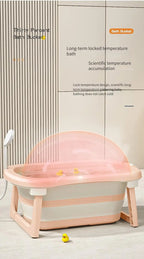 Foldable Baby Bathtub for Newborns & Toddlers – Space-Saving Bath Tub with Easy Storage Lightweight & Portable Design