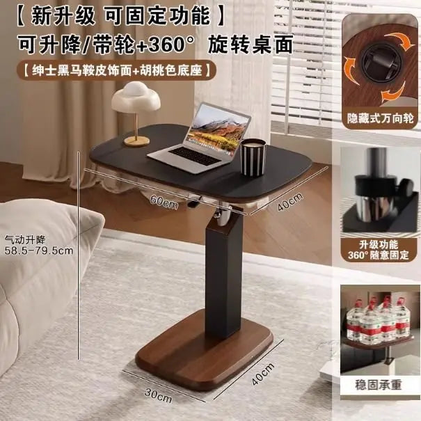Modern Multifunctional Mobile Sofa End Side Table Can Be Lifted Living Room Small Coffee Table Bedroom Small Desk Home Furniture
