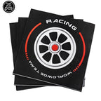 Racing Car Theme Disposable Tablecloth Red Black White Checkered Pattern Boys Kids Birthday Party Decoration Supplies Gifts ﻿