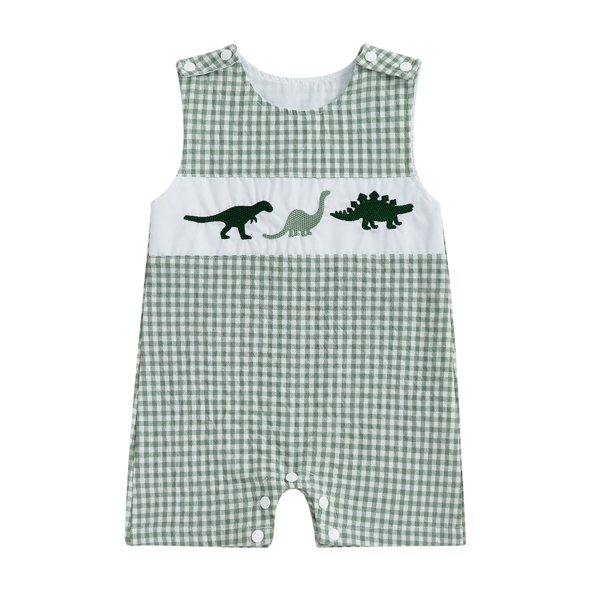 Baby Boy Embroidered Romper
