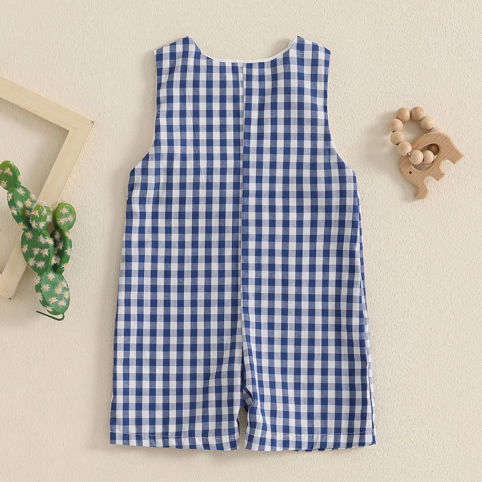 Baby Boy Embroidered Romper