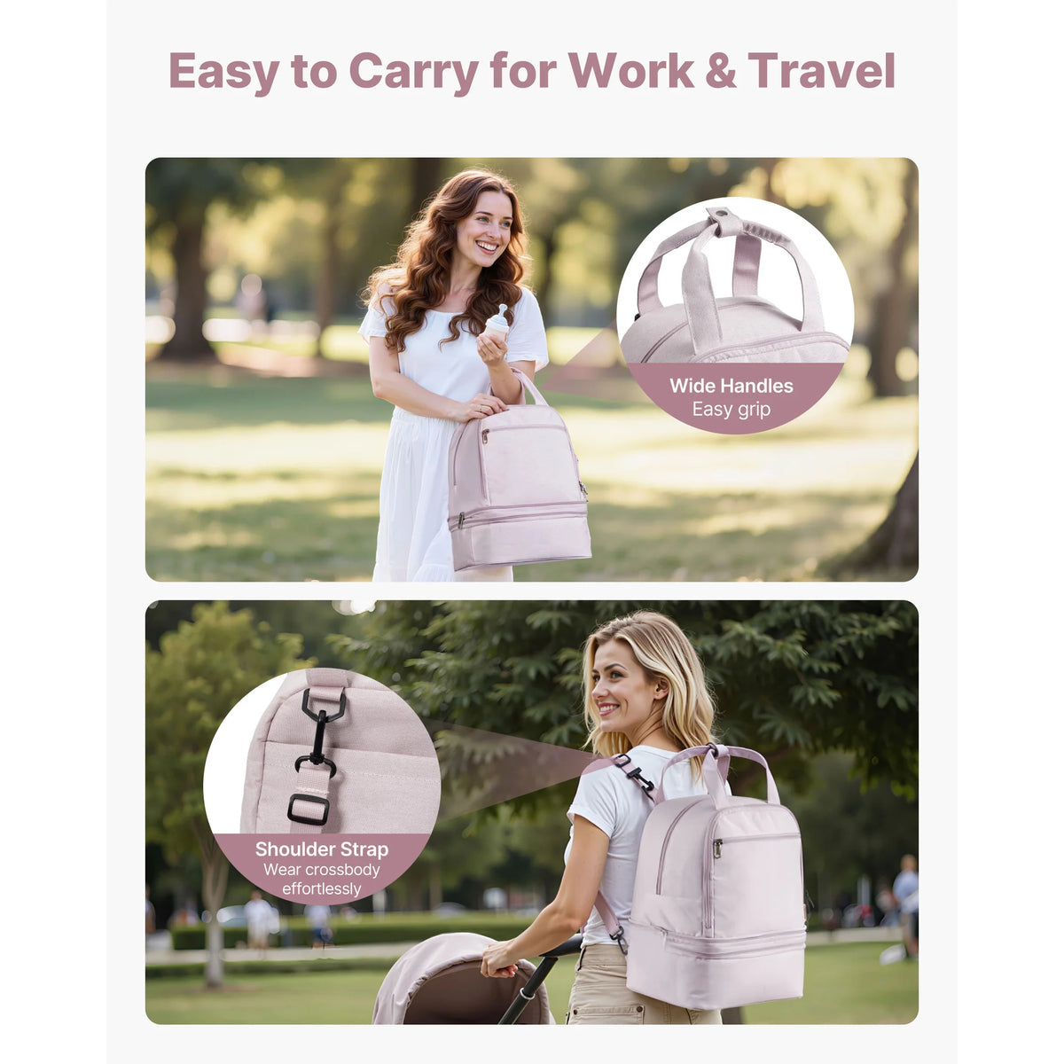 Breast Pump Backpack with Ice Pack