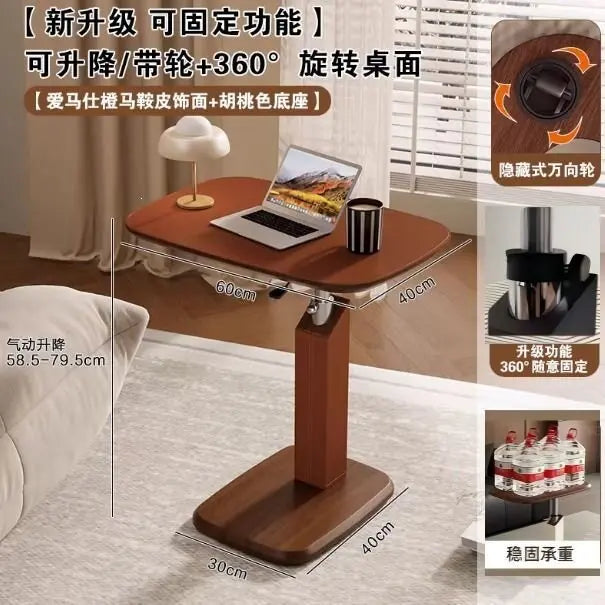 Modern Multifunctional Mobile Sofa End Side Table Can Be Lifted Living Room Small Coffee Table Bedroom Small Desk Home Furniture