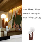 Nordic Children's Room Bedroom Bedside Lamp Creative Art Table Lamp Decoration Model Room Living Room Double Head Table Lamp