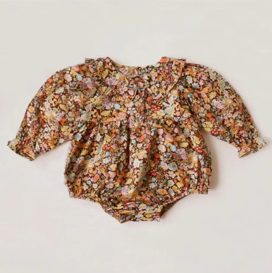 Baby Girl Clothes For 0-2Y Spring Soft Cotton Newborn Baby Girl Long Sleeves Romper Fashion Infant Clothing