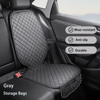 Car Seat Safety Protector Leather Pad for Kids Baby Pets Universal Rear Seat Cushion Child Protective Mat With Storage Net Cover