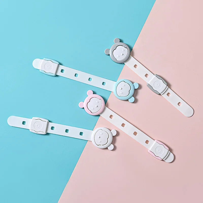 5Pcs Child Safety Cabinet Lock Baby Proof Security Protector Drawer Door Cabinet Lock Plastic Protection Kids Safety Door Lock
