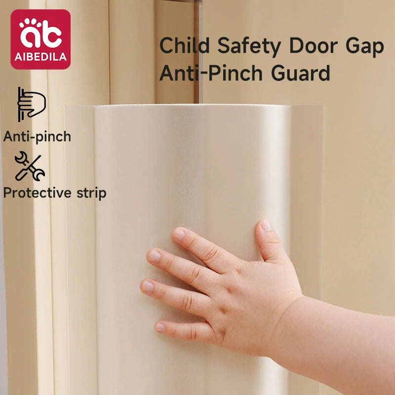 AIBEDILA Baby Safety Anti-Pinch Door Gap Protection Strip Soft Foam Door Guard Kids Finger Protection Childproofing Accessory