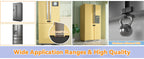Baby Safety French Fridge Door Lock, Childproof Double Door Refrigerator Lock, Cabinet Cupboard Lock for Toddlers