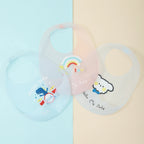 Waterproof Baby Bibs Baby Stuff Cute Cartoon Animal Printed Kids Bib Girl Boy Adjustable Soft Silicone Bib Baby Feeding Stuff