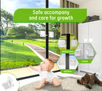 MIRTHBABY-Baby Safety Slide Window Locks for Kids Proof Patio Closet Doors Sliding Glass Door Child Lock- white