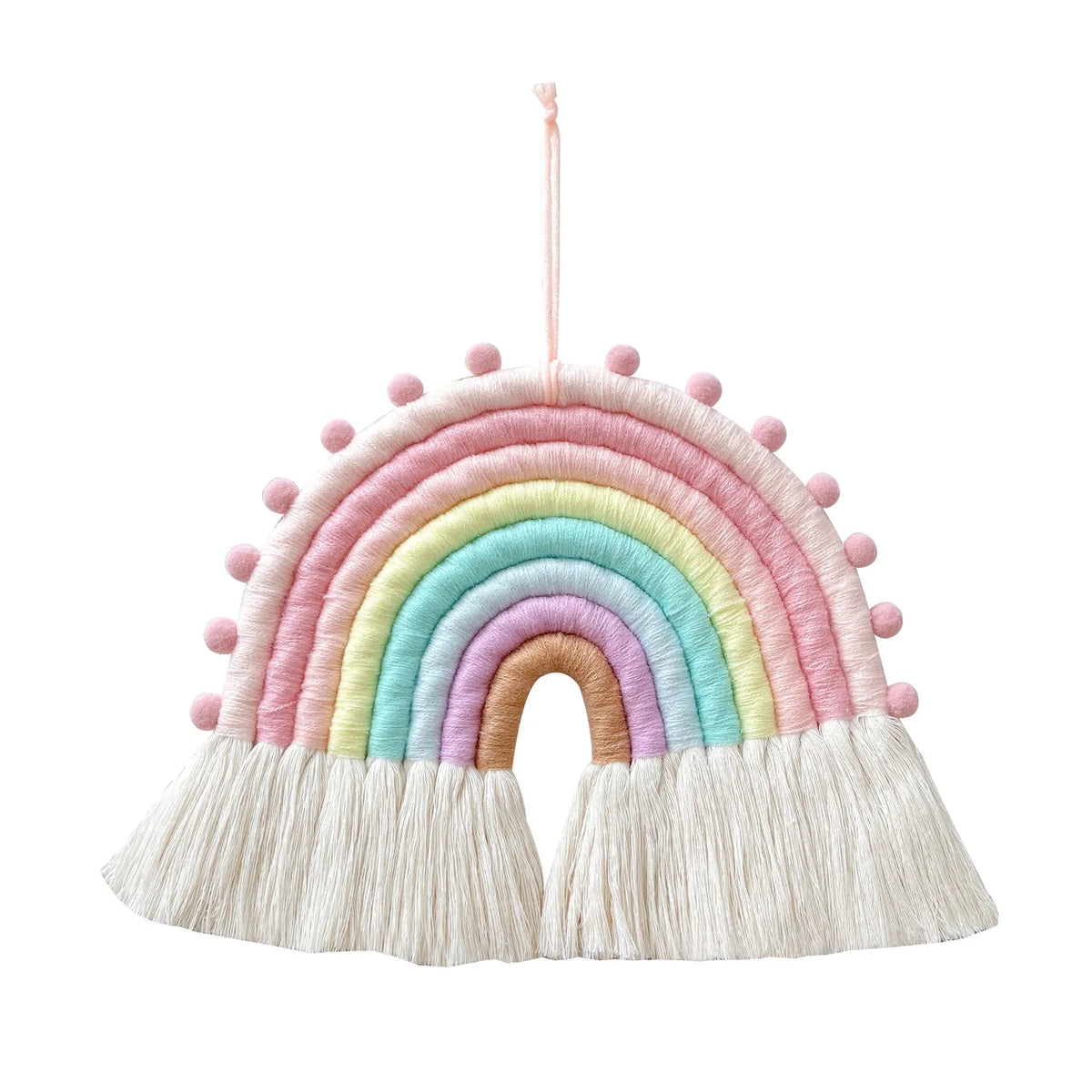 Ins Style Nordic Style Rainbow Home Children's Room Decoration Pendant Woven Rainbow Hanging Wall Hanging Pendant