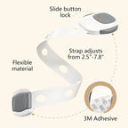 Baby Proof Toilet Lock - Child Safety Cabinet Locks for Toilet Seat, Drawers, Fridge, Doors | Easy Install with Strong 3M Adhesi