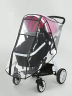 Baby stroller accessories waterproof and rainproof cover transparent windproof and dustproof opened for baby stroller raincoats