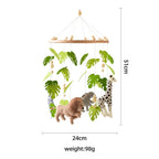 Wooden Baby Crib Mobile with Felt Animals