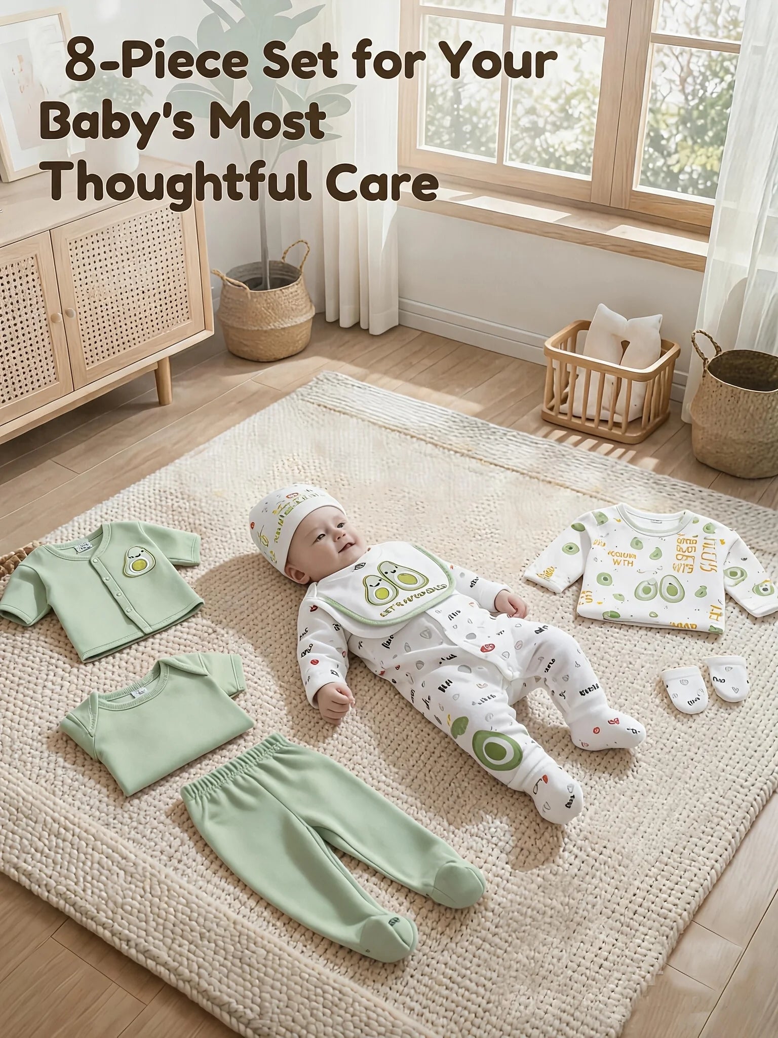 8-Piece Newborn Baby Essentials Set
