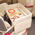 Baby Car Waterproof Storage Dining Table, Cartoon Kids Car Safety Seat Tray, Universal Small Table Board for Strollers