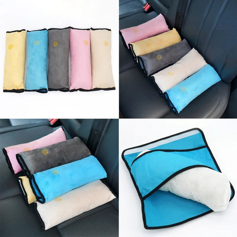 Baby Pillow Car Safety Belt & Seat Sleep Positioner Protect Shoulder Pad Adjust Vehicle Seat Cushion for Kids Baby Playpens Tool