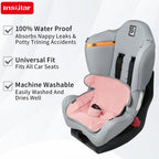 Safety Non-Slip Seat Protective Mat 3Layer Waterproof Stroller Cushion Skin-friendly Child Car Seat Multi-functional Diaper Pad