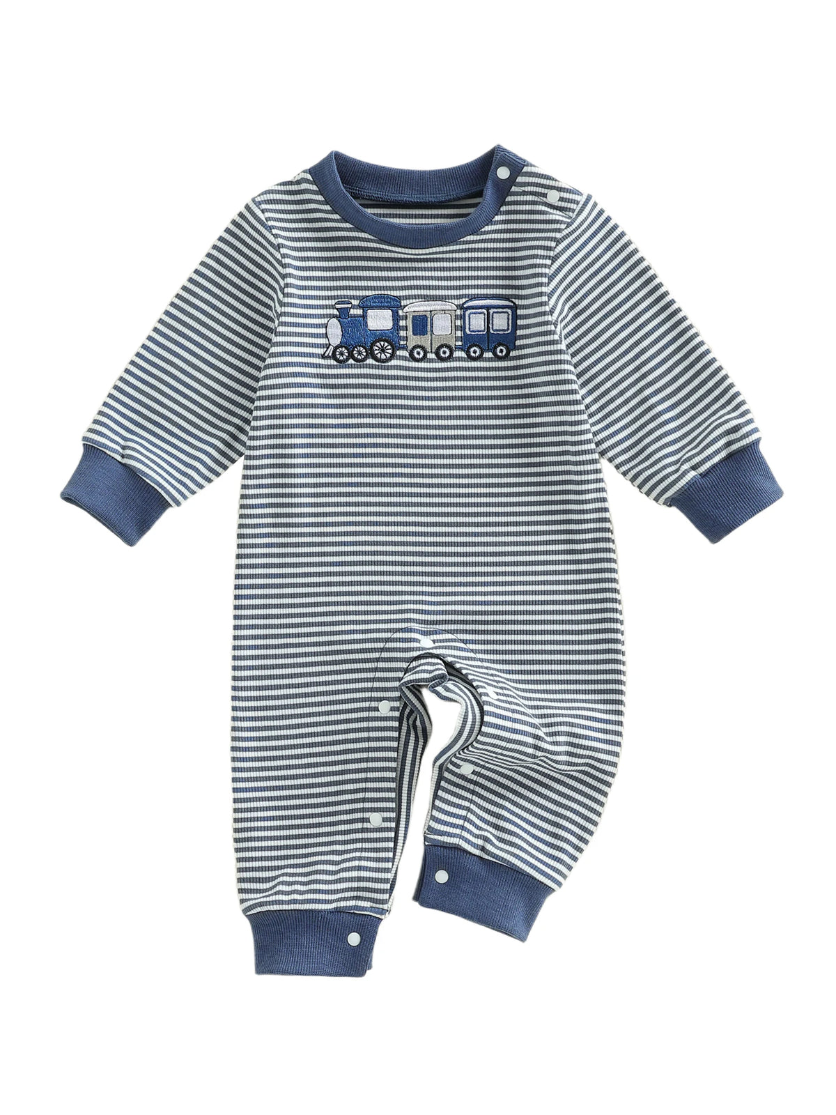 Boys Fall Striped Playsuit