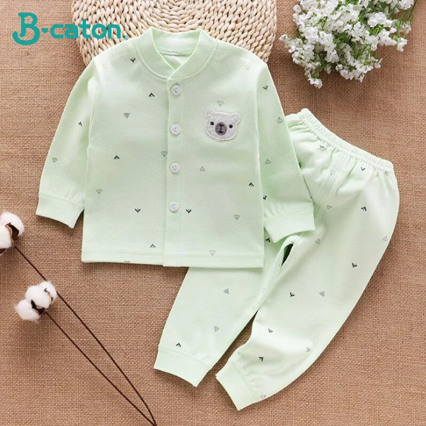 Cotton Newborn Top & Pants Set