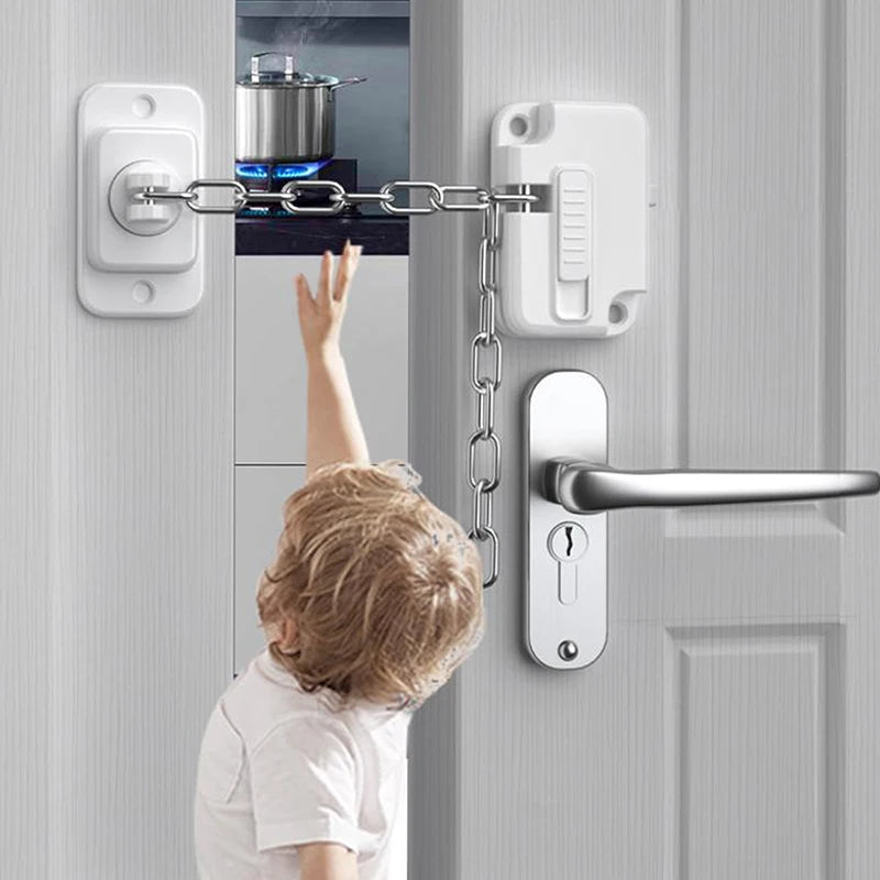 New Multi-Function Child Safety Lock For Home—Adjustable For Sliding Doors, Fridges & Windows, Anti-pinch, Baby-Proof Protectors