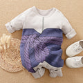 Cotton Newborn Long-Sleeve Jumpsuit