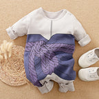 Cotton Newborn Long-Sleeve Jumpsuit