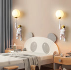 Nursery Room Children's Room Wall Light Resin Astronaut G9 Bulb Speaceman Boy Bedroom Bedside Night Lamps AC110V 220V