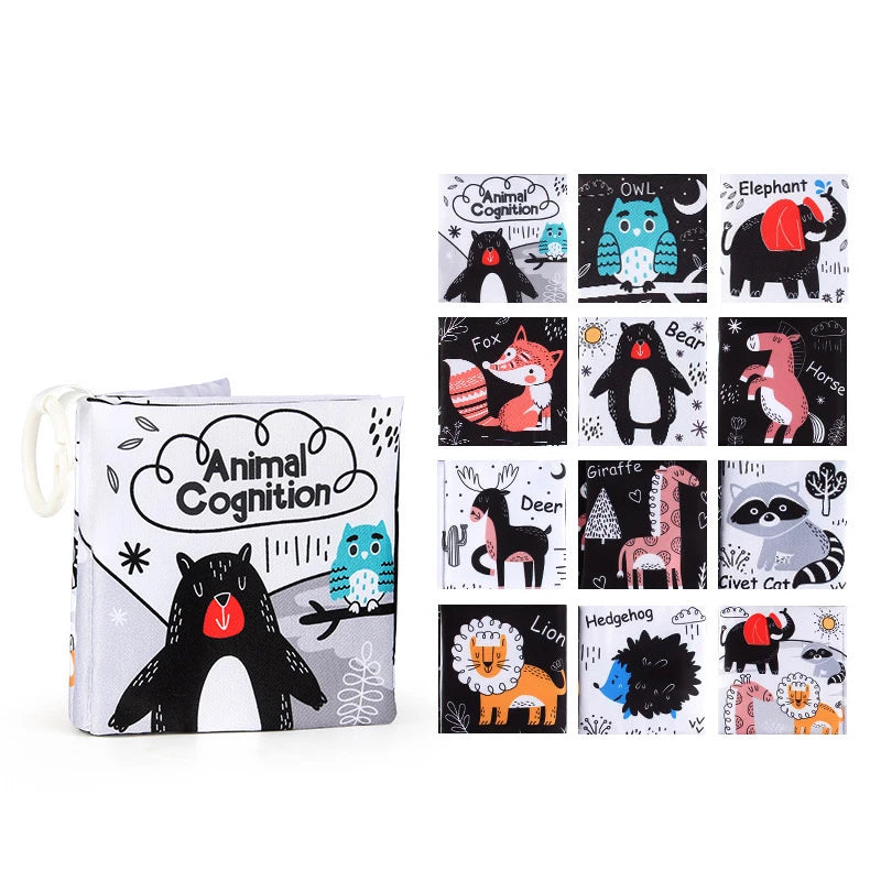 High-Contrast Soft Baby Cloth Book