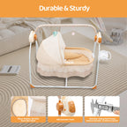 Foldable Baby Bassinet Auto Swing
