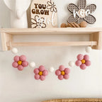 Handmade Felt Daisy Wreath Bohemian Baby Room Nursery Decoration Girl's Daisy Garland Decoration