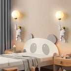 Nursery Room Children's Room Wall Light Resin Astronaut G9 Bulb Speaceman Boy Bedroom Bedside Night Lamps AC110V 220V