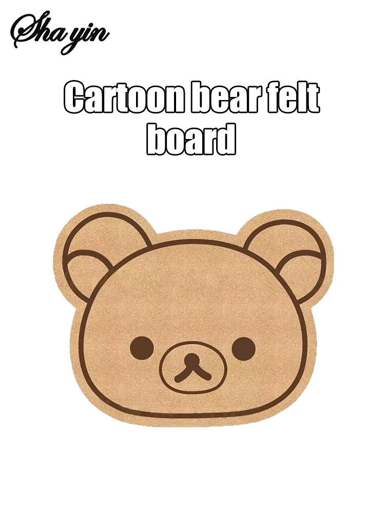 Cartoon Felt Board Cute Dormitory Background Decoration Photo Wall Felt Message Board Non Damaging Wall No Drilling