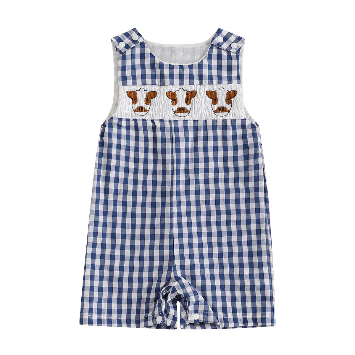 Baby Boy Embroidered Romper
