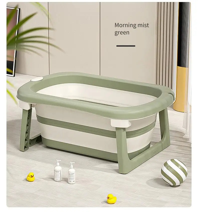 Foldable Baby Bathtub for Newborns & Toddlers – Space-Saving Bath Tub with Easy Storage Lightweight & Portable Design