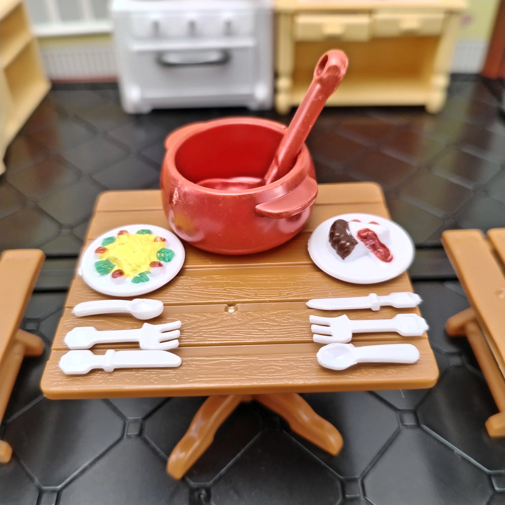 Miniature Items Dollhouse Furniture Accessories Living Room Bedroom Supermarket Shopping Games Family Interaction Doll Kids Toys