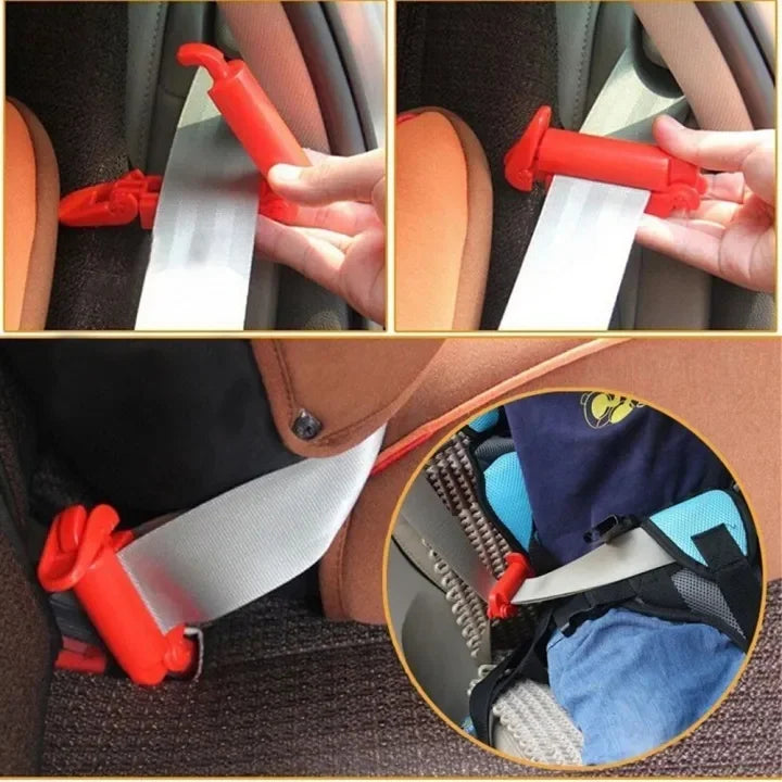 Baby Safety Belt Seat Child Toddler Fitted Plastic for Slip-Resistant Buckle Lock Fixed Prevent Retraction Auto Care Interior