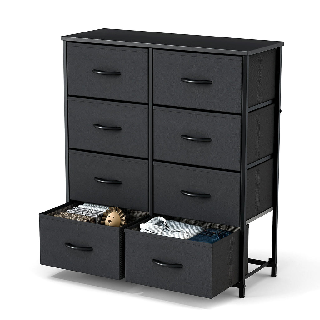 Children's Wardrobe For Bedroom With 8 Fabric Drawers