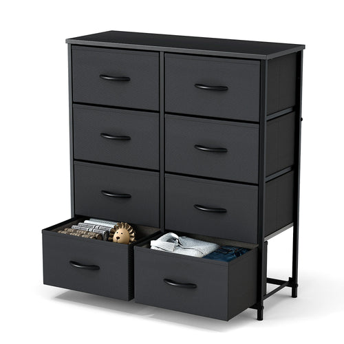 Children's Wardrobe For Bedroom With 8 Fabric Drawers