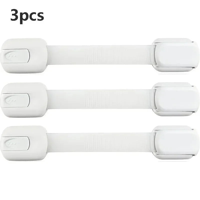 Baby Safety Cabinet Locks Adhesive Child Proofing Latches To Baby Proof Cupboard Drawers Fridge Adjustable Kids Proofing Straps