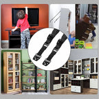Baby Safety Anti-Tip Straps For Flat TV And Furniture Wall Strap Child Lock Protection Adjustable Tape Metal/Plastic Fittings