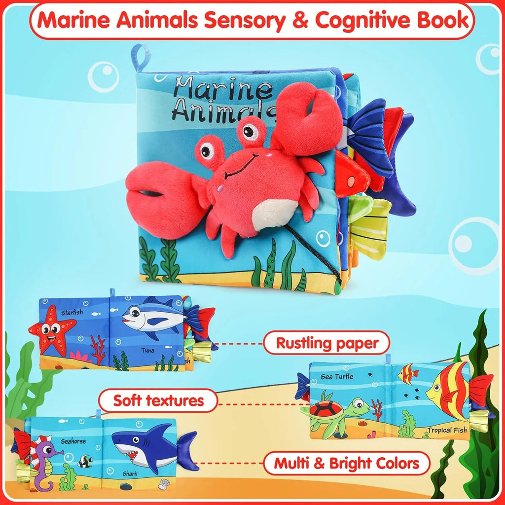 Marine Animal Tail Cloth Baby Book