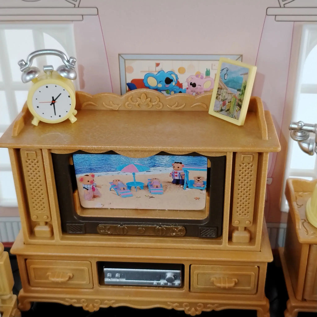 Miniature Items Dollhouse Furniture Accessories Living Room Bedroom Supermarket Shopping Games Family Interaction Doll Kids Toys