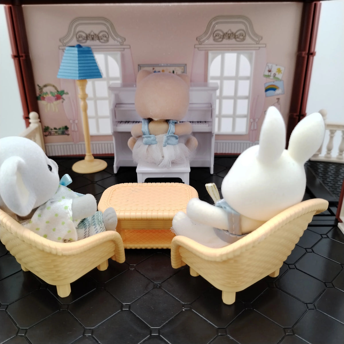 Miniature Items Dollhouse Furniture Accessories Living Room Bedroom Supermarket Shopping Games Family Interaction Doll Kids Toys