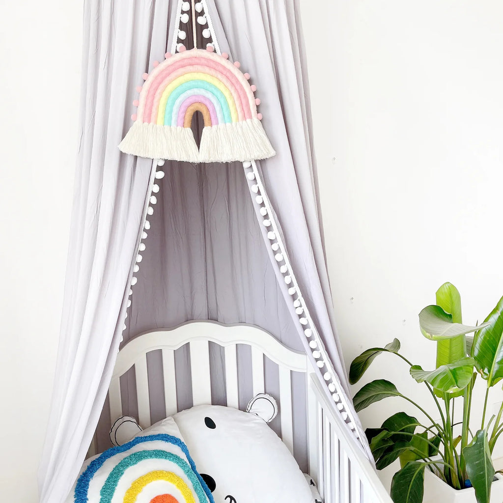 Ins Style Nordic Style Rainbow Home Children's Room Decoration Pendant Woven Rainbow Hanging Wall Hanging Pendant