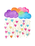 Pink Cartoon Cute Unicorn Nursery Girl Room Rainbow Art Poster Canvas Painting Wall Prints Picture Children Room Home Decor