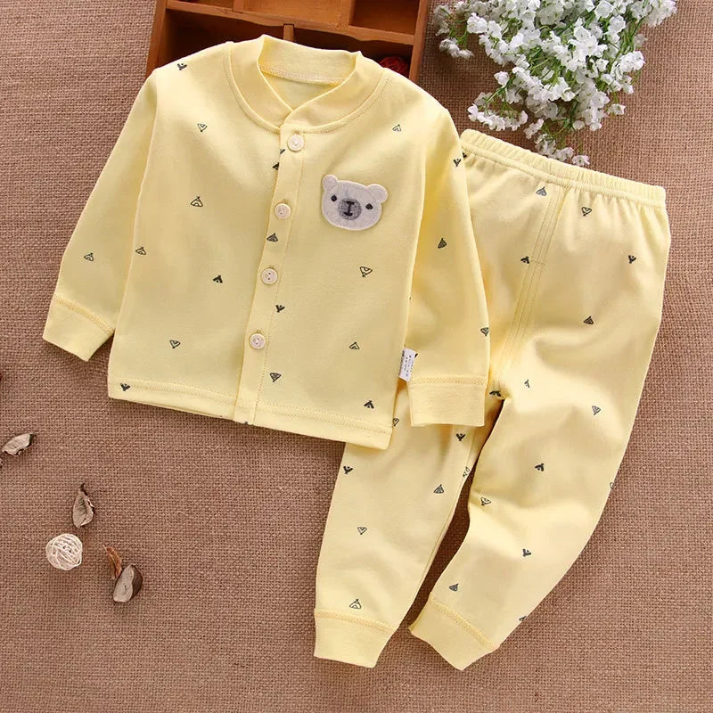 Cotton Newborn Top & Pants Set