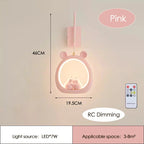 Cute Children's Room Girl Bedroom Wall Lamps Embrace Pear Lamp Creative Cream Style Princess Room Baby Room Bedside Wall Lights