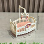 Miniature Dollhouse Cradle Bed
